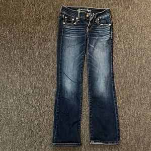 American Eagle boot cut jeans, size 00 Favorite Boyfriend